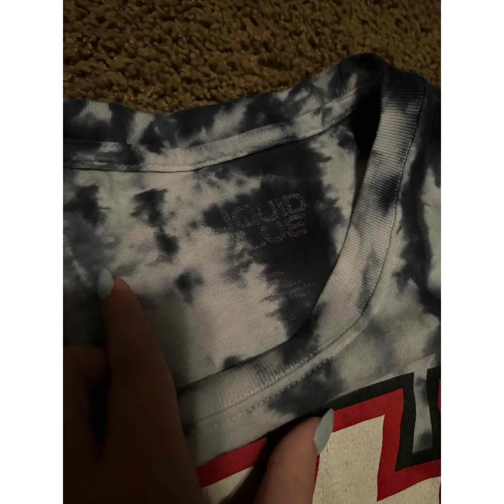 Liquid Blue KISS Destroyer 76 Tour Tie Dye Graphic Band T-Shirt Size XL - Picture 3 of 5